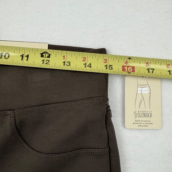 St. Johns Bay Women's Comfort Stretch Skinny Chocolate Brown Leggings Size M NWT - Picture 8 of 11